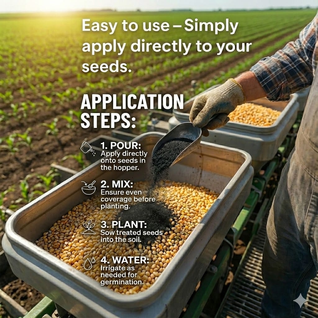 Micronoc Seed Inoculant – Mycorrhizal Fungi & Beneficial Microbial Blend for Corn, Cotton, Soybeans, Peanuts, Cover Crops & Gardens – OMRI® - Image 2