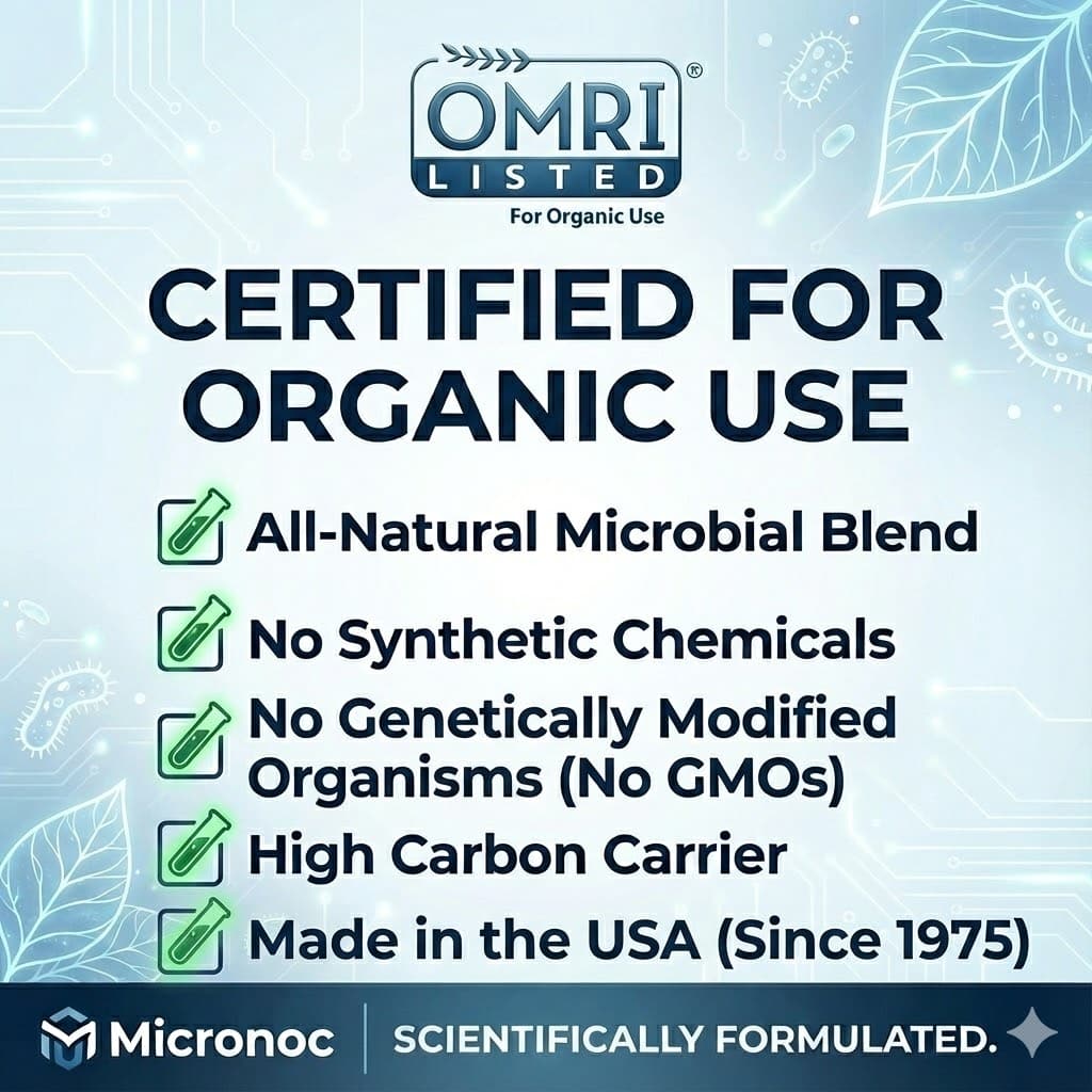 Micronoc Seed Inoculant – Mycorrhizal Fungi & Beneficial Microbial Blend for Corn, Cotton, Soybeans, Peanuts, Cover Crops & Gardens – OMRI® - Image 6